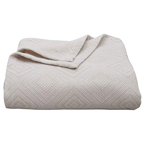 Tommy Bahama Palm Desert Blanket, King, Natural