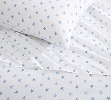 
                        
                          Muat gambar ke penampil Galeri, Tommy Bahama | Starfish Treasure Collection | Bed Sheet Set - Crisp &amp; Cool 100% Washed Cotton Lightweight Bedding, Queen, Blue
                        
                      