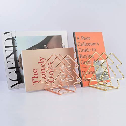 File Sorter Organizer 5 Section Iron Wire Book Ends Magazine Holder Rack Desktop Book Stand to Storage Mail,Paper,Document,Folder,Record - JOY2ESpree