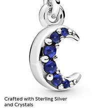 
                        
                          Muat gambar ke penampil Galeri, Pandora Jewelry Crescent Moon Dangle True Blue Crystal Charm in Sterling Silver - JOY2ESpree
                        
                      