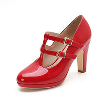 
                        
                          Muat gambar ke penampil Galeri, MACKIN J G574-1 Women's Mary Jane Vintage Heels Chunky Platform T-Strap Dress Pumps
                        
                      