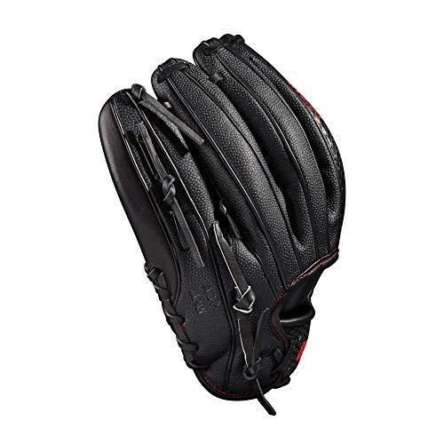 Wilson 2021 A2K 1787 w/SuperSkin (IF) Right Hand Throw Baseball Glove - 11.75", Black/Black SS - JOY2ESpree