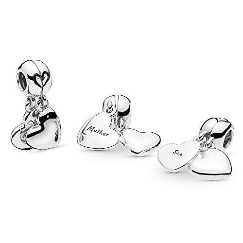 Pandora Jewelry Mother and Son Heart Split Dangle Sterling Silver Charm - JOY2ESpree