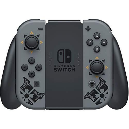 Newest Nintendo Switch Monster Hunter Rise Deluxe Edition System with Gray Joy-Con - 6.2" Touchscreen LCD Display - JOY2ESpree