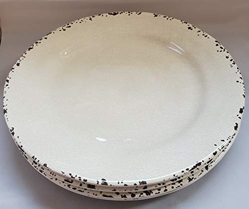 Tommy Bahama Rustic Crackle Melamine Dinner Plates