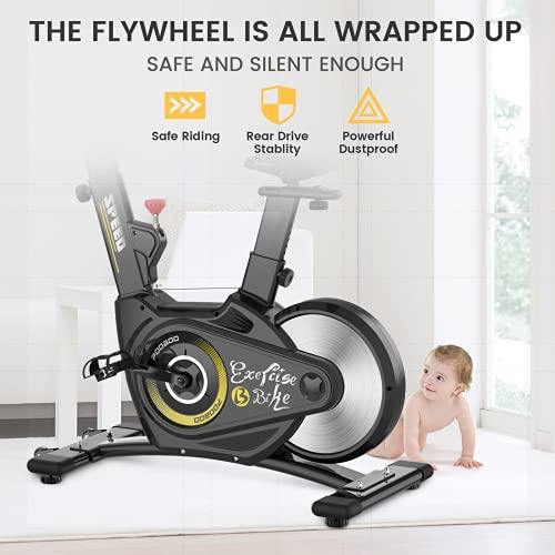 L NOW Exercise Bike Indoor Cycling Bike Belt Drive Stationary Bike - JOY2ESpree