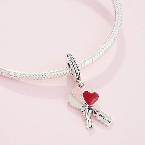 Pandora Jewelry Happy Bday Balloon Dangle Cubic Zirconia Charm in Sterling Silver - JOY2ESpree