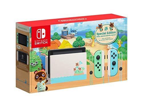 Powever 2019 Switch Animal Crossing: New Horizons Edition Bundle with Animal Crossing Game Including Powever Screen protector - JOY2ESpree
