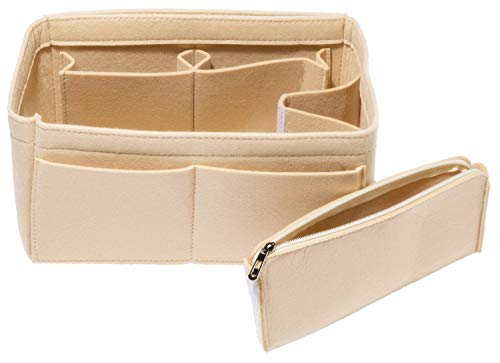 HEALTHLOVE Felt Insert Bag Organizer Purse Organizer Include Zipper Purse for Handbag Choice 3 Size