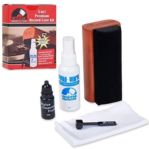 Collector Protector 5-in-1 Vinyl Record Cleaner Kit | Includes Soft Velvet Record Brush - JOY2ESpree