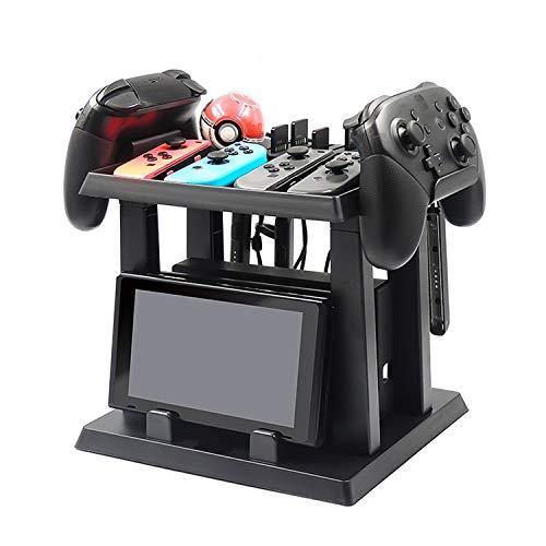DeHasion Multifunctional Game Disk Storage Tower Holder Stand for Nintendo Switch Console Accessory 2 Poke Ball Plus Controllers Stand Holder - JOY2ESpree