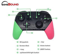 
                        
                          गैलरी व्यूवर में इमेज लोड करें, Wireless pro Game Controller for Nintendo Switch by Gamebound (Pink &amp; Green) - JOY2ESpree
                        
                      