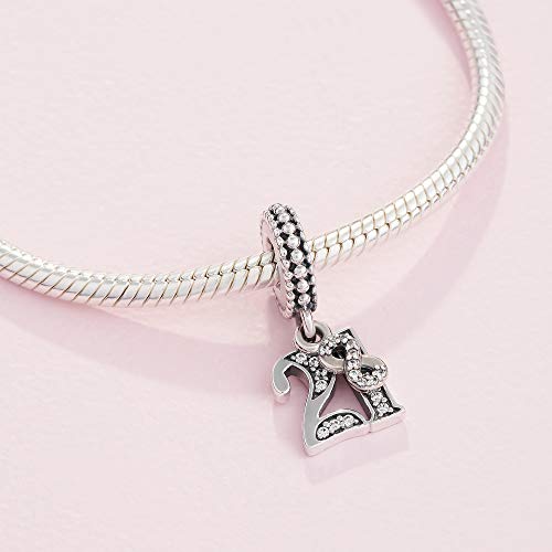 Pandora Jewelry 21 Years of Love Cubic Zirconia Charm in Sterling Silver - JOY2ESpree