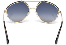 
                        
                          Cargar imagen en el visor de la galería, Balenciaga BA0085 Pale Gold Metal/Dark Havana Temple Tip/Gradient Smoke Flash Lens One Size
                        
                      