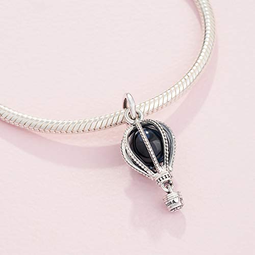 Pandora Jewelry Blue Hot Air Balloon Travel Crystals Charm in Sterling Silver - JOY2ESpree