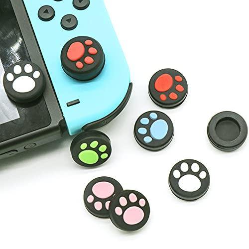 Cat Claw Thumb Grips Caps Joy Con Thumb Cover, Joystick Controller Cap for Nintendo Switch, Switch Lite, X-box, PS4, PS5 (10Pcs, 2 per Color) - JOY2ESpree