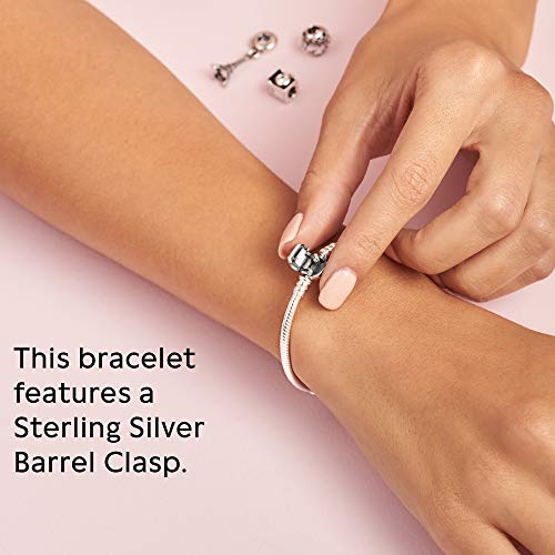 Pandora Jewelry Iconic Moments Snake Chain Charm Sterling Silver Bracelet, 9.0" - JOY2ESpree