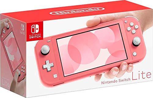 Newest Nintendo Switch Lite - Coral Game Console, 5.5” LCD Touch 1280x720 Screen, Built-in +Control Pad, WiFi, Bluetooth with GalliumPi 10-in-1 Bundle - JOY2ESpree