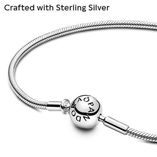 PANDORA Jewelry Snake Chain Sterling Silver Bracelet, 6.7" - JOY2ESpree