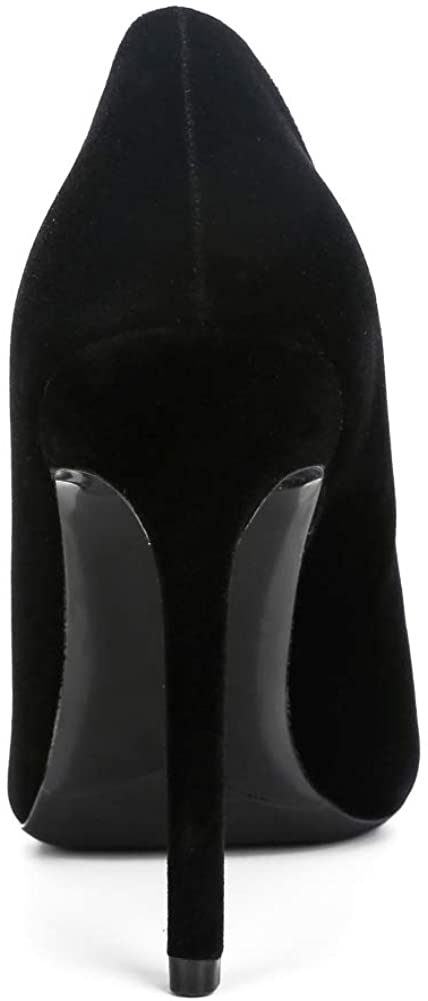 LIURUIJIA Womens Stiletto Pumps Pointed Toe High Heel Slip On Wedding Party Office Shoes 666