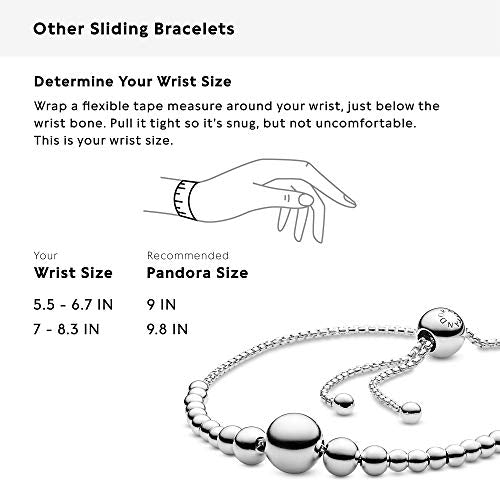 Pandora Jewelry String of Beads Sliding Bracelet Sterling Silver Bracelet - JOY2ESpree