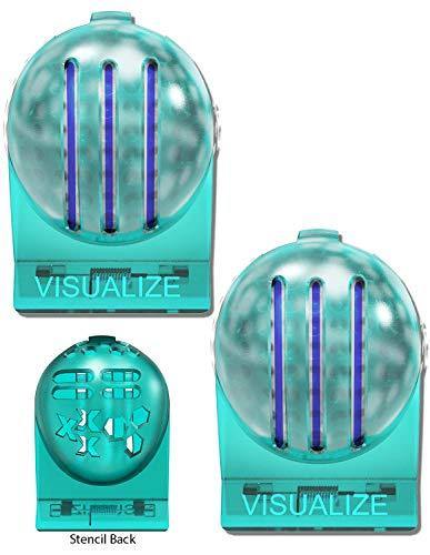 VISUALIZE TRI-LINE Golf Alignment Kit - (2-Pack) Unique 3 Line Golf Ball Marker - JOY2ESpree