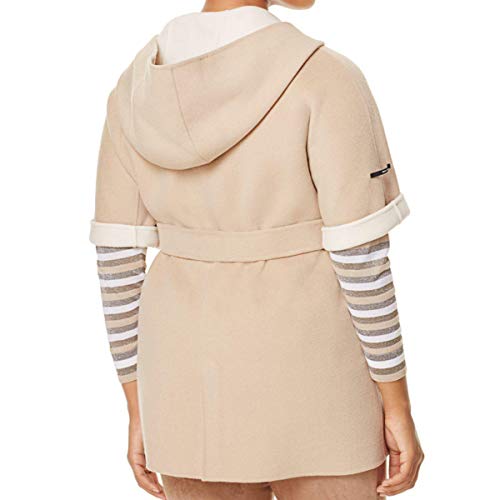 MARINA RINALDI Women's Nadia Short Sleeve Coat, Beige