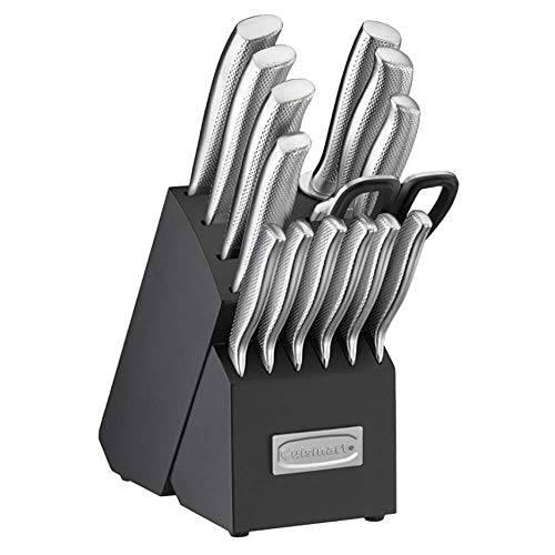 Cuisinart C77SS-15PG 15pc German Stainless Steel Cutlery Block Set, One Size - JOY2ESpree