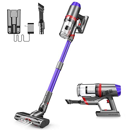 Cordless Vacuum Cleaner, ONSON Powerful Suction Stick Vacuum 4 in 1 Handheld Vacuum for Home Hard Floor Carpet Pet Hair, Lightweight - JOY2ESpree