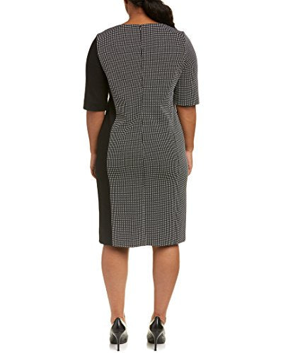 Marina Rinaldi Women's Olio Colorblock Dress, Black