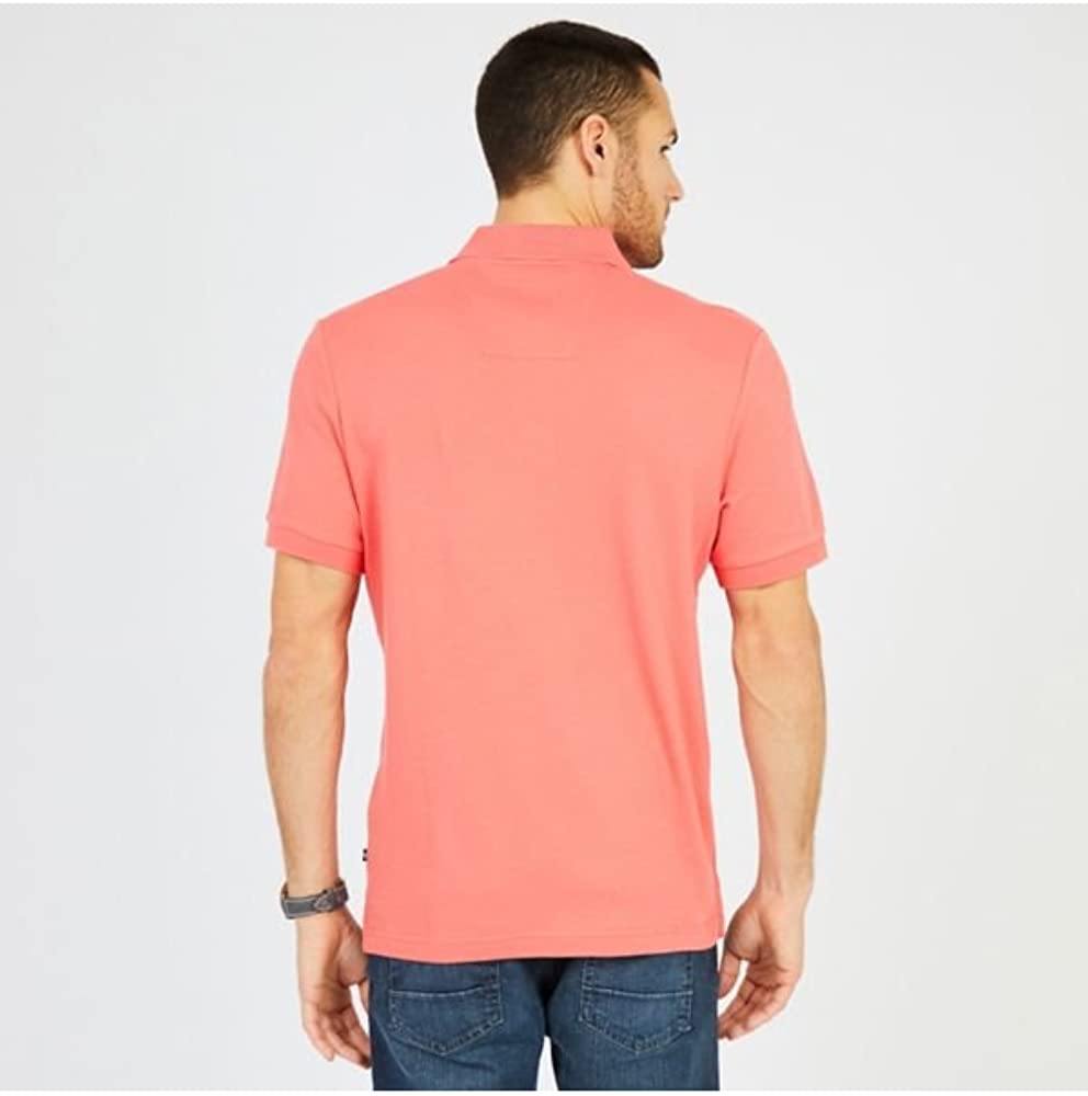 Nautica Men's Classic Fit Short Sleeve Solid Soft Cotton Polo Shirt - JOY2ESpree