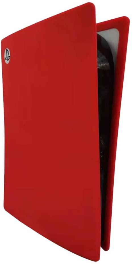 PS5 Silicone Skin Cover, Dustproof Anti-Scratch Anti-Fall Protector Case for Sony Playstation 5 Ultra HD/Digital Edition Console (Ultra HD, Red) - JOY2ESpree