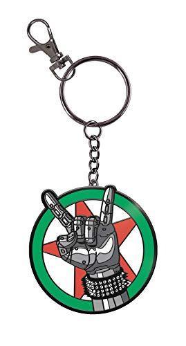 Dark Horse Deluxe Cyberpunk 2077 Silverhand Logo Keychain, Multicolor