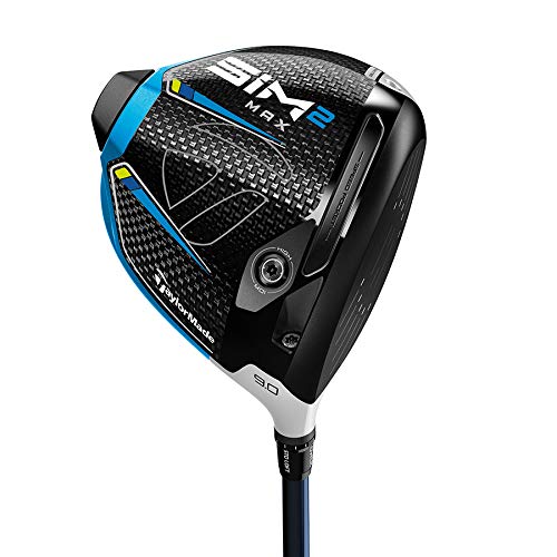 TaylorMade SIM 2 Max Driver Mens Left Hand Graphite Stiff 9 Degree KuroKage Silver , Balck/Light Grey - JOY2ESpree