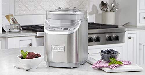 Cuisinart ICE-70 Electronic Ice Cream Maker, Brushed Chrome, Ice Cream Maker with Countdown Timer, With Countdown Timer - JOY2ESpree