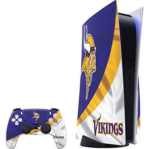 Skinit Decal Gaming Skin Compatible with PS5 Console and Controller - Officially Licensed NFL Minnesota Vikings Design - JOY2ESpree