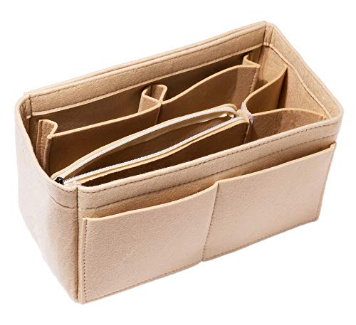 HEALTHLOVE Felt Insert Bag Organizer Purse Organizer Include Zipper Purse for Handbag Choice 3 Size