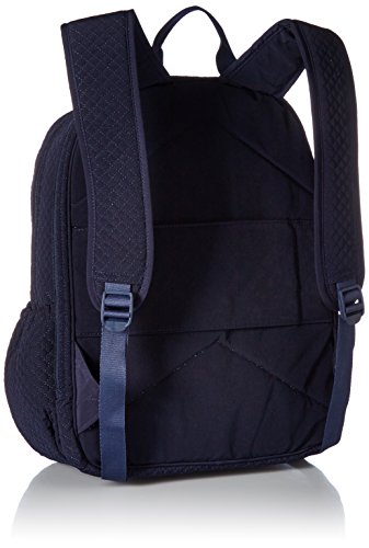 Vera Bradley Women's Microfiber Campus Backpack, Navy, One Size