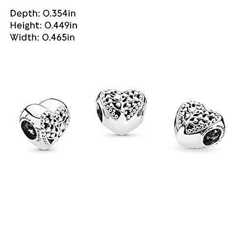 Pandora Jewelry Flourishing Hearts Sterling Silver Charm - JOY2ESpree