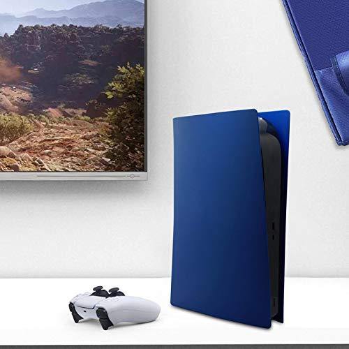 PS5 Console Replacement Plate, Game Case Skin Cover Shell Prevent Dust and Scratches for Digital Version (Blue: Actual Face Plates, Not Just A Decal) - JOY2ESpree