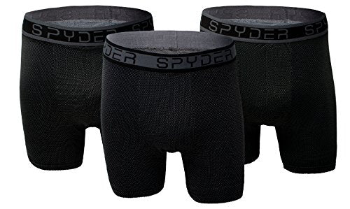 Spyder Performance Mesh Mens Boxer Briefs Sports Underwear 3 Pack for Men