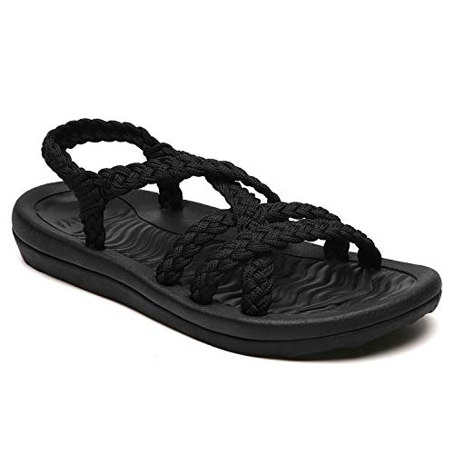 MEGNYA Women's Comfortable Walking Sandals with Arch Support Waterproof for Walking/Hiking/Travel/Wedding/Water Spot/Beach