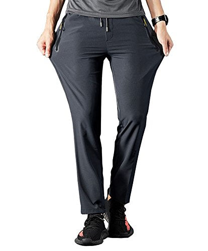 Rdruko Men's Jogger Casual Pants Lightweight Breathable Quick Dry Hiking Running Outdoor Sports Pants