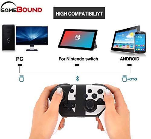 Wireless pro Game Controller 2-Pack for Nintendo Switch by Gamebound (Black & White) - JOY2ESpree