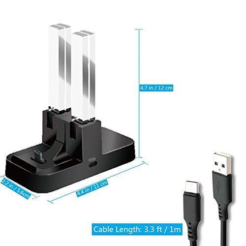 Whiteoak Switch Pro Controller Charger for Nintendo Switch Joy-Con Charging Dock Station Stand - JOY2ESpree