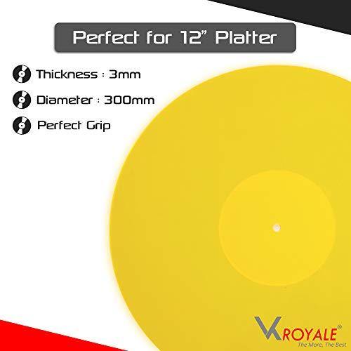 VK ROYALE - Acrylic Turntable Slipmat Yellow - JOY2ESpree