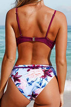 
                        
                          画像をギャラリービューアに読み込む, CUPSHE Women's Wrap Top Floral Bottom Bathing Suit Two Piece Sexy Swimsuit
                        
                      