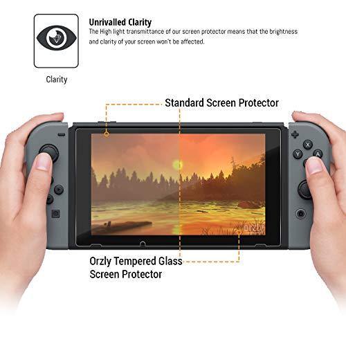 Orzly Glass Screen Protectors compatible with Nintendo Switch - JOY2ESpree