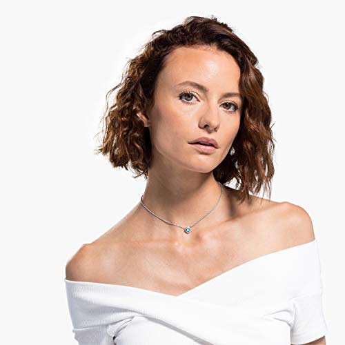 SWAROVSKI Women's Angelic Square Crystal Jewelry Collection, Pink Crystals, Blue Crystals (Amazon Exclusive) - JOY2ESpree