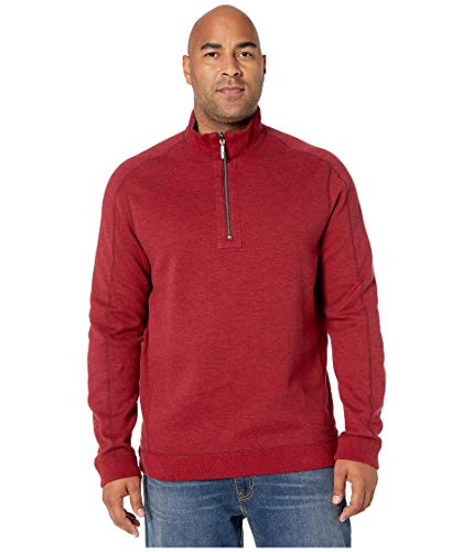 Tommy Bahama Big & Tall Big & Tall New Flipsider 1/2 Zip Jester Red Heather 3XT